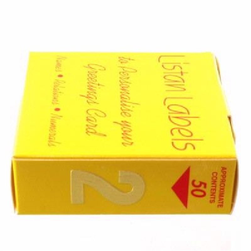GOLD NO.2 LISTAN LABELS  50S