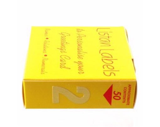 GOLD NO.2 LISTAN LABELS  50S