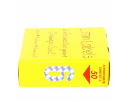 SILVER NO.6 LISTAN LABELS  50S
