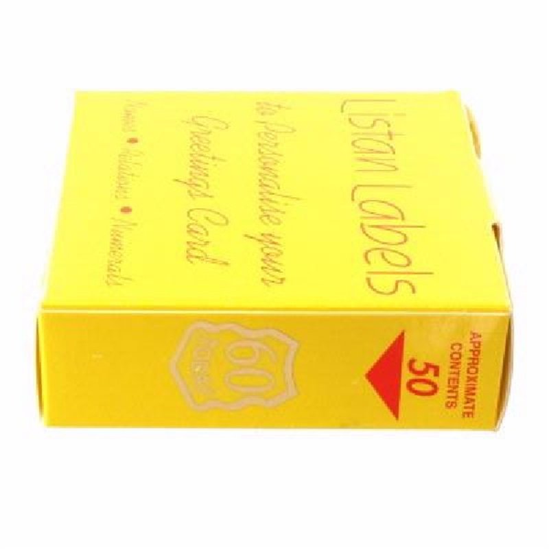 60 TODAY LISTAN LABELS SHIELD  50S