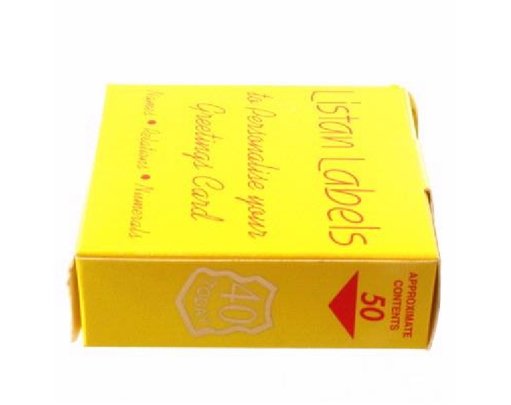 40 TODAY LISTAN LABELS SHIELD  50S