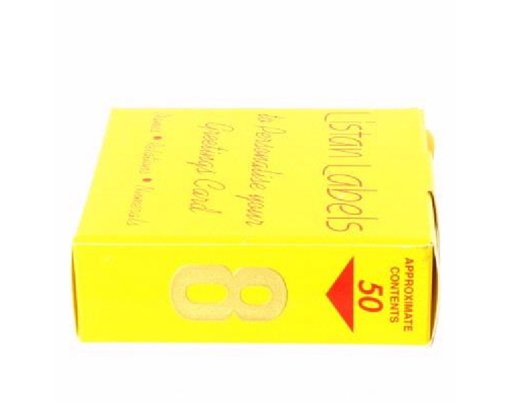 GOLD NO.8 LISTAN LABELS  50S