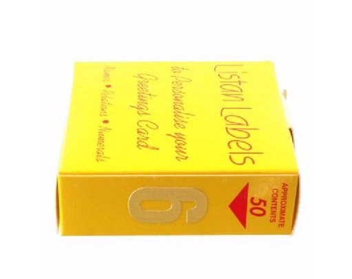 GOLD NO.6 LISTAN LABELS  50S