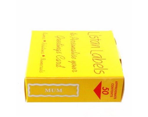 MUM SILVER LISTAN LABELS  50S