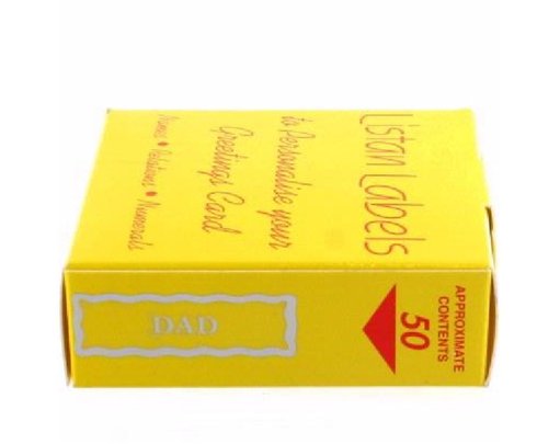DAD SILVER LISTAN LABELS  50S
