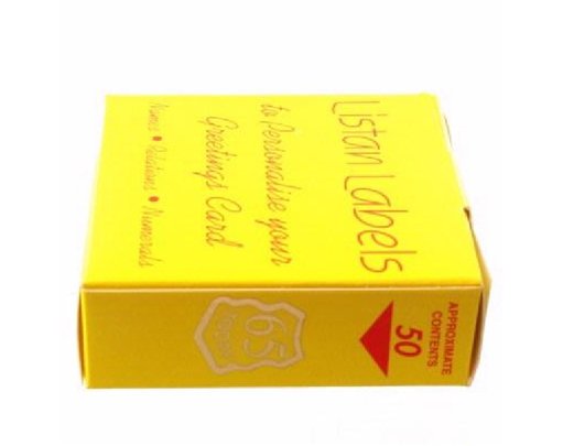 65 TODAY LISTAN LABELS SHIELD 50S