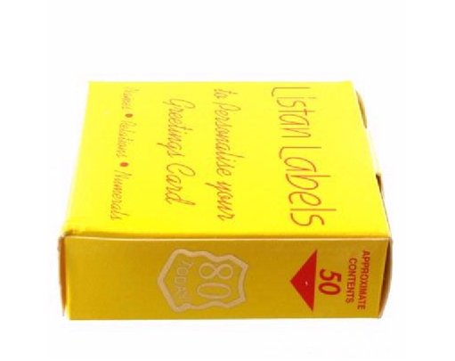 80 TODAY LISTAN LABELS SHIELD  50S