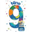 C50 BOYS 9TH BIRTHDAY WORDPLAY  6S