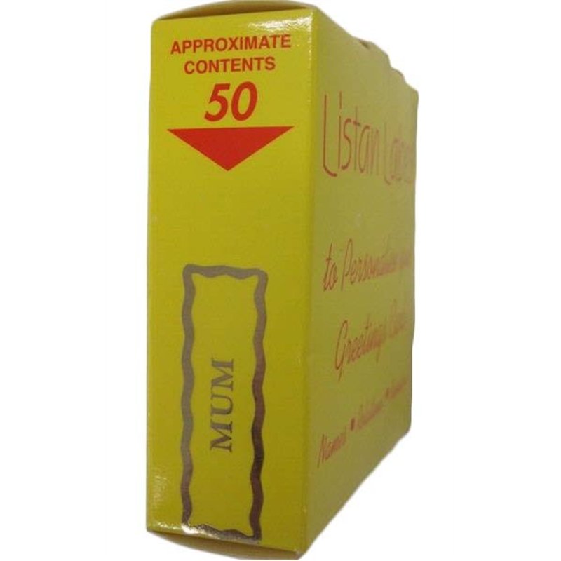 MUM LISTAN LABELS  50S