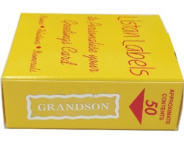 GRANDSON SILVER LISTAN LABELS  50S