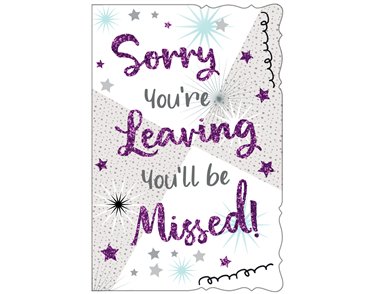 C75 SORRY YOUR LEAVING E/DAY  6S