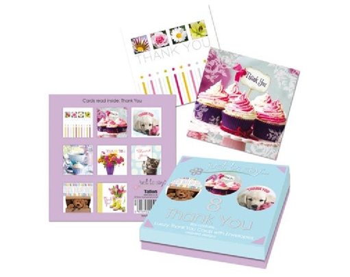 (8) ASST THANK YOU CARDS BOXED