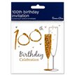 (6) 100TH INVITE DISPLAY PACK CARDS  6S
