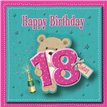 19CM AGE 18 FEMALE SQ BOXED CARD  3S