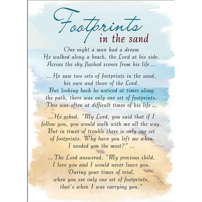 C35 FOOTPRINT E/DAY GRAVESIDE CARD  6S
