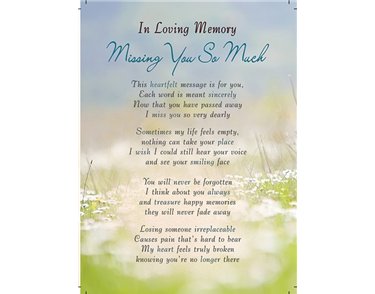 C35 MISSING YOU E/DAY GRAVESIDE CARD 6S