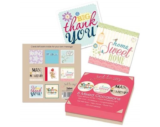 (8) MIXED OCCASION CARDS BOXED