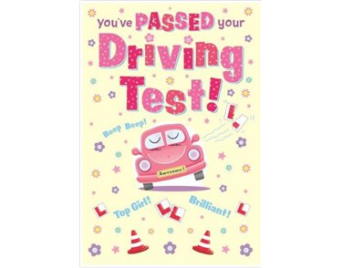 C50 DRIVING TEST CONGRATULATIONS FEMALE ELVIN