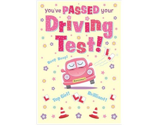 C50 DRIVING TEST CONGRATULATIONS FEMALE ELVIN