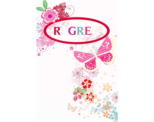 OPEN REGRET CARDS  12S