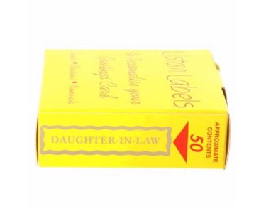 DAUGHTER-IN-LAW LISTAN LABELS  50S