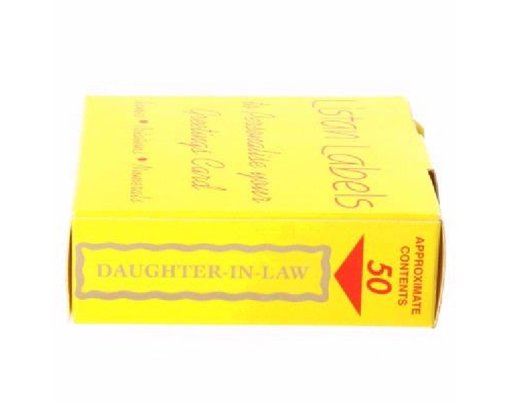DAUGHTER-IN-LAW LISTAN LABELS  50S
