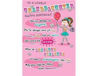 C75 GRANDAUGHTER BIRTHDAY FAB FRIENDS  6S