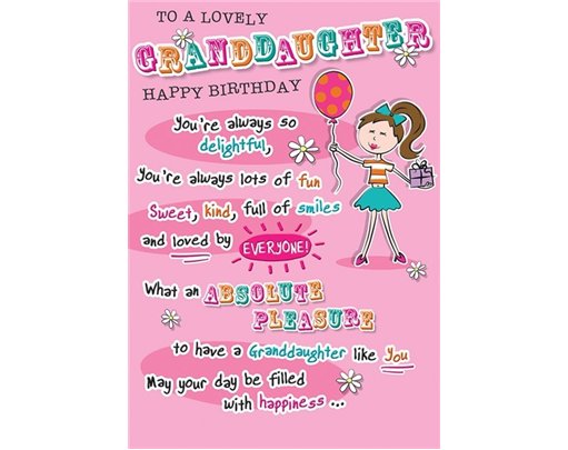 C75 GRANDAUGHTER BIRTHDAY FAB FRIENDS  6S