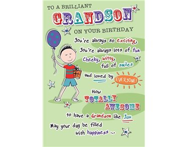 C75 GRANDSON BIRTHDAY FAB FRIENDS  6S