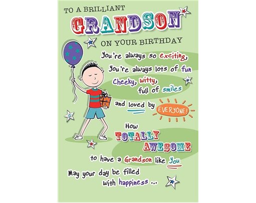 C75 GRANDSON BIRTHDAY FAB FRIENDS  6S