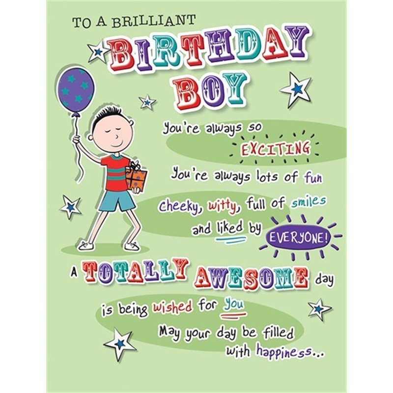 C50 BOY BALLOON OPEN FAB FRIENDS  6S