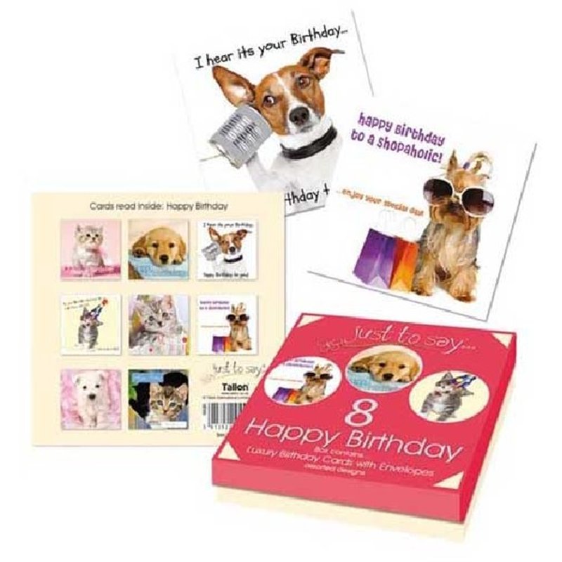 (8) ASST PETS GREETING CARDS IN BOX