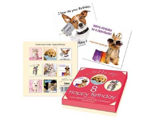 (8) ASST PETS GREETING CARDS IN BOX