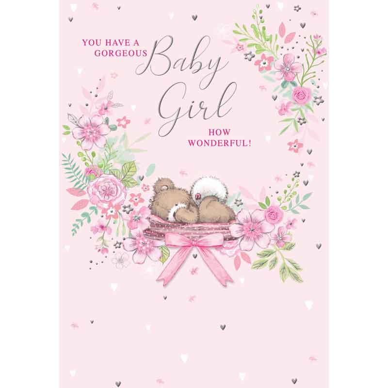 C50 BABY GIRL CARD ESSENTIAL  6S