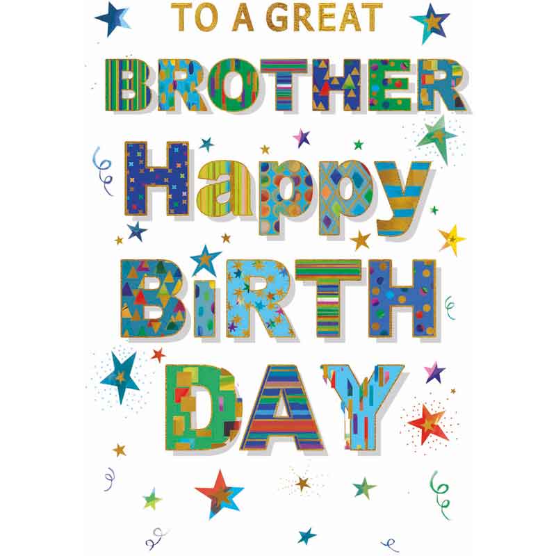 C50 BROTHER BIRTHDAY CARD ESSENTIAL  6S