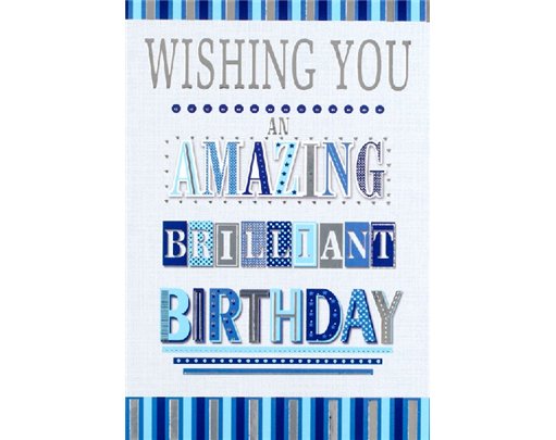 C50 OPEN BIRTHDAY CARD ESSENTIAL  6S