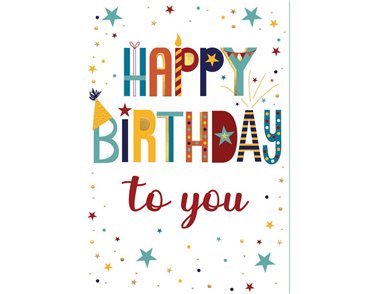 C50 OPEN BIRTHDAY CARD ESSENTIAL  6S