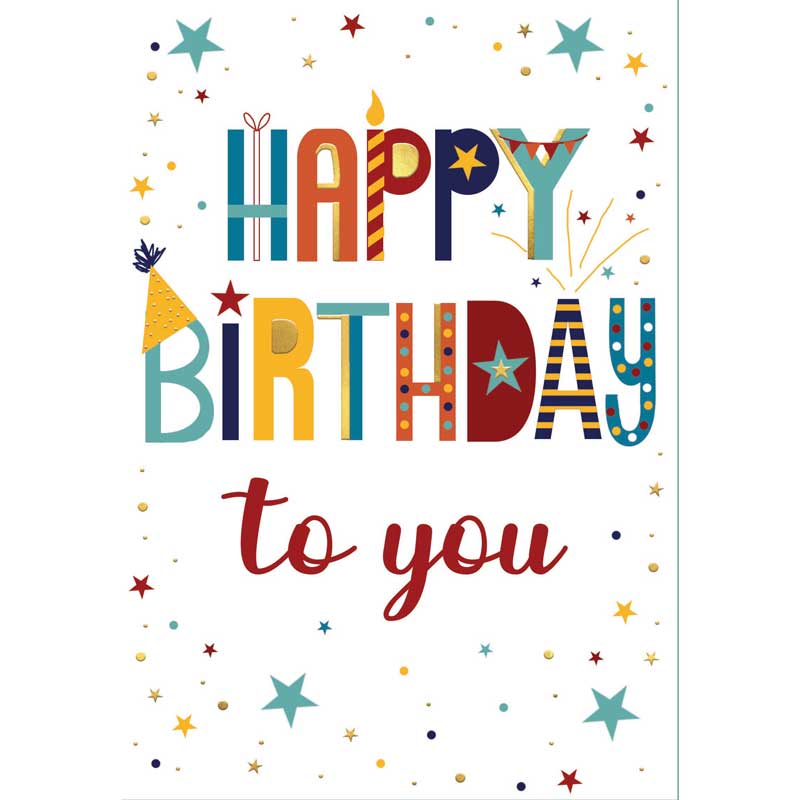 C50 OPEN BIRTHDAY CARD ESSENTIAL  6S