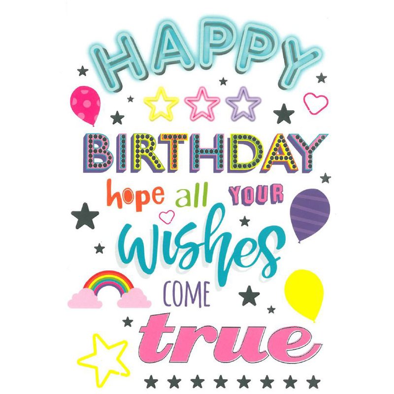 C50 OPEN BIRTHDAY CARD ESSENTIAL  6S
