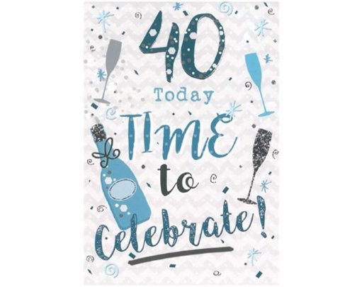 C50 40TH B/DAY CARD ESSENTIAL  6S