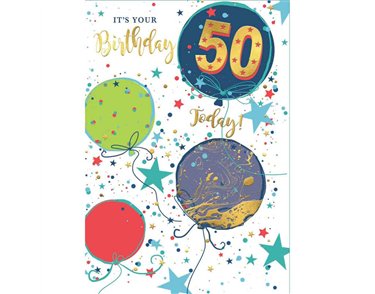 C50 50TH B/DAY CARD ESSENTIAL  6S