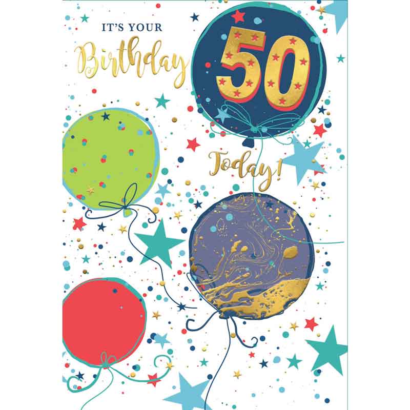 C50 50TH B/DAY CARD ESSENTIAL  6S