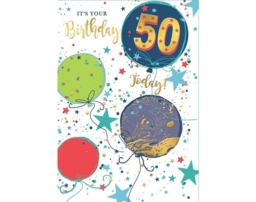 C50 50TH B/DAY CARD ESSENTIAL  6S