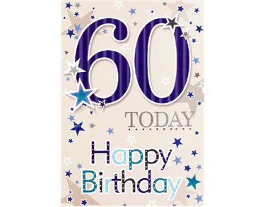 C50 60TH B/DAY CARD ESSENTIAL  6S