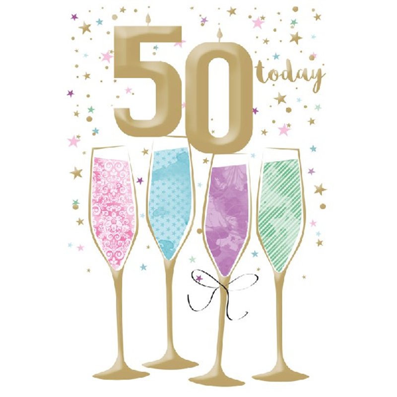 C50 50TH B/DAY CARD ESSENTIAL  6S
