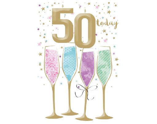 C50 50TH B/DAY CARD ESSENTIAL  6S