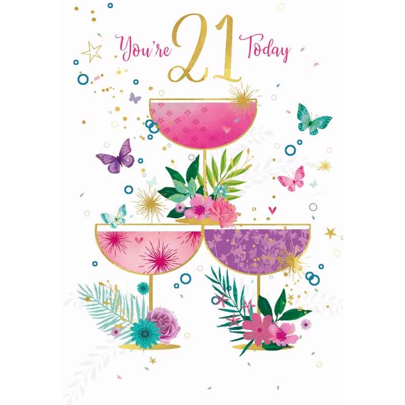 C50 21ST B/DAY CARD ESSENTIAL  6S
