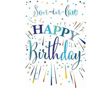 C50 SON IN LAW B/DAY CARD ESSENTIAL  6S