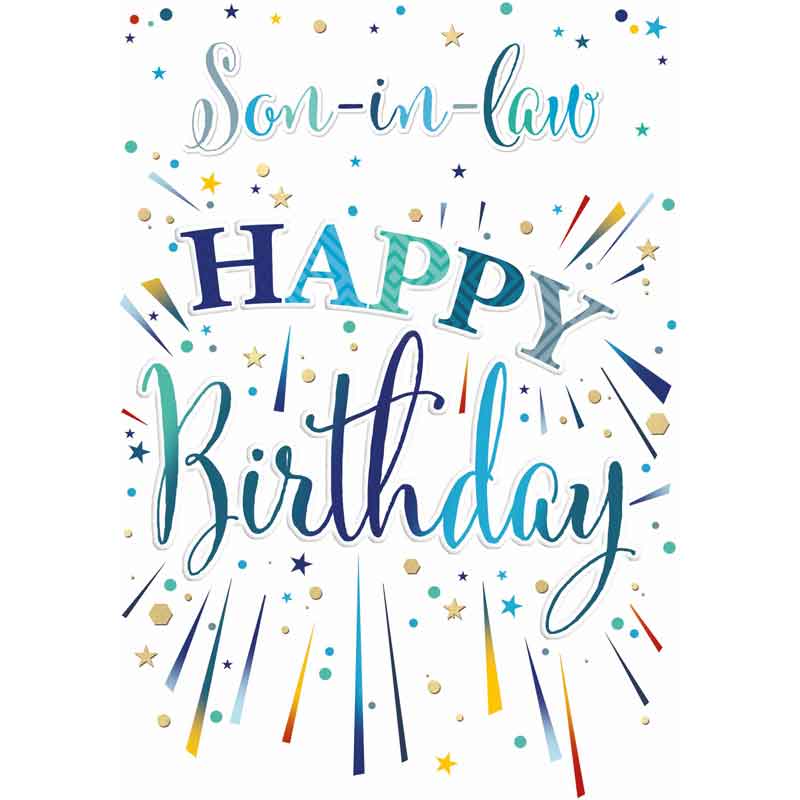C50 SON IN LAW B/DAY CARD ESSENTIAL  6S