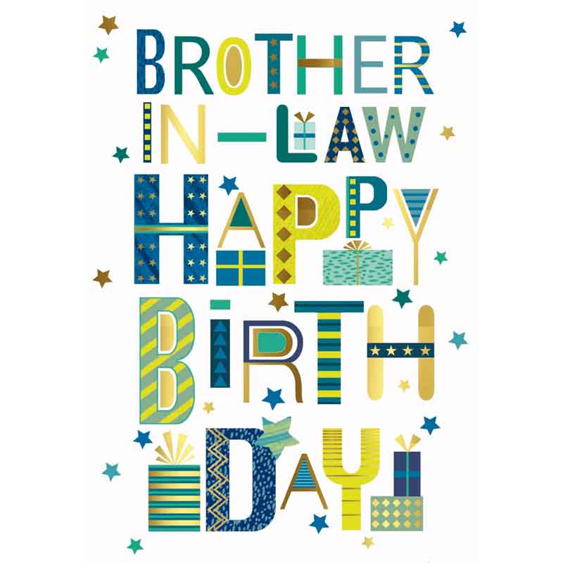 C50 BROTHER IN LAW B/DAY CARD ESSENTIAL  6S